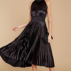 Classic Black Midi Dress (similar to ALC Renzo/1.State Handkerchief Dress)
